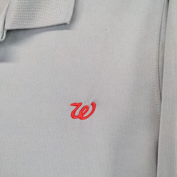 Walgreens High Performance Uniforms Polo Shirt Large Gray 100% Polyester - Picture 4 of 13